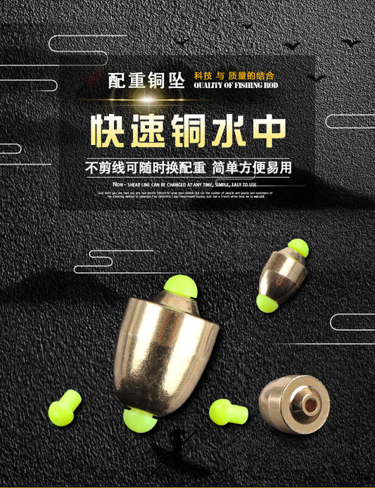 Rock fishing copper sinker