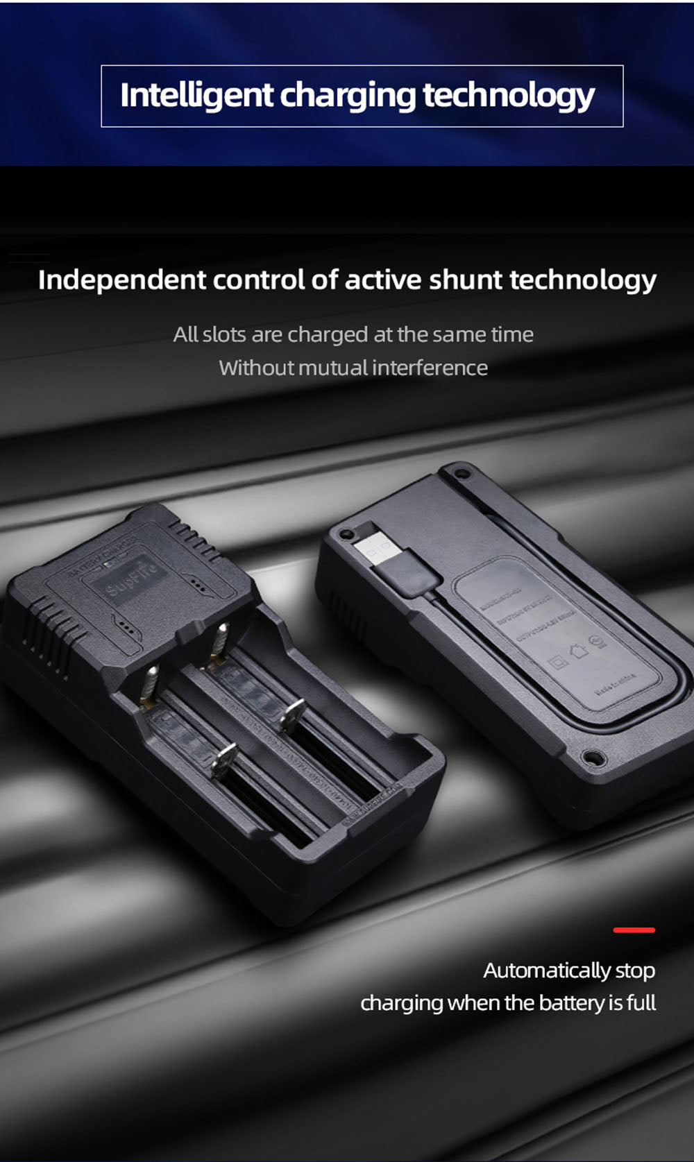 SUPERFIRE AC26 USB charger