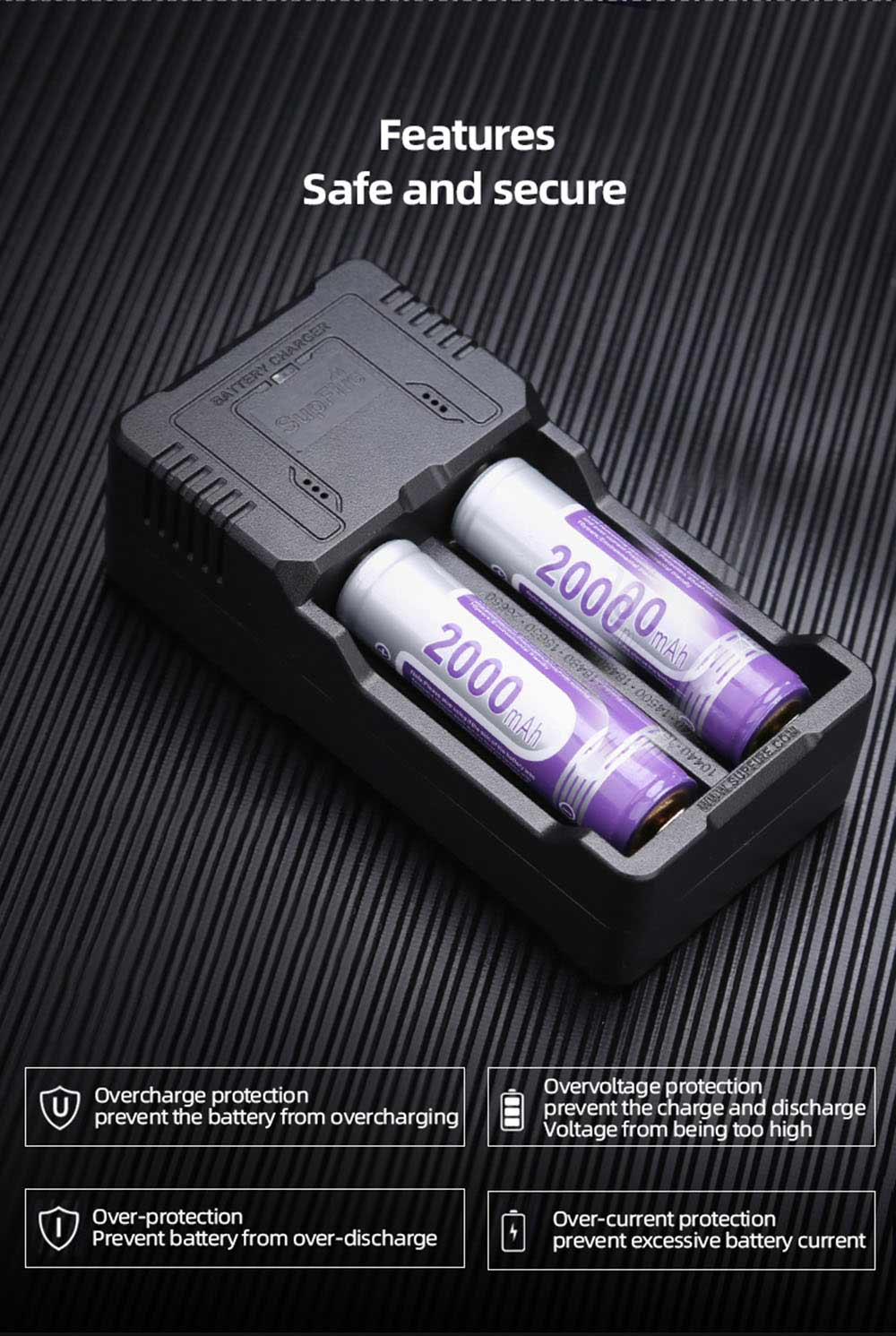SUPERFIRE AC26 USB charger