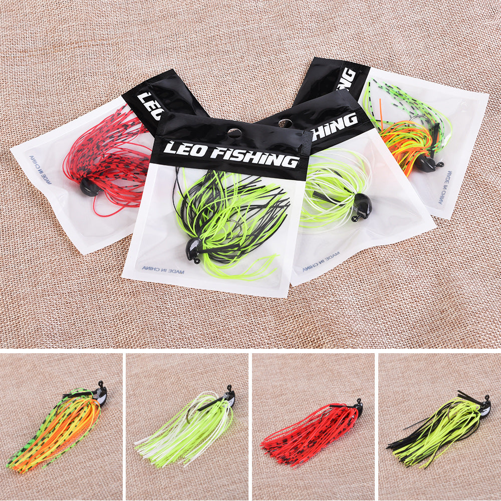 Anti-hanging bottom lead sinker lead head hook lure artificial beard
