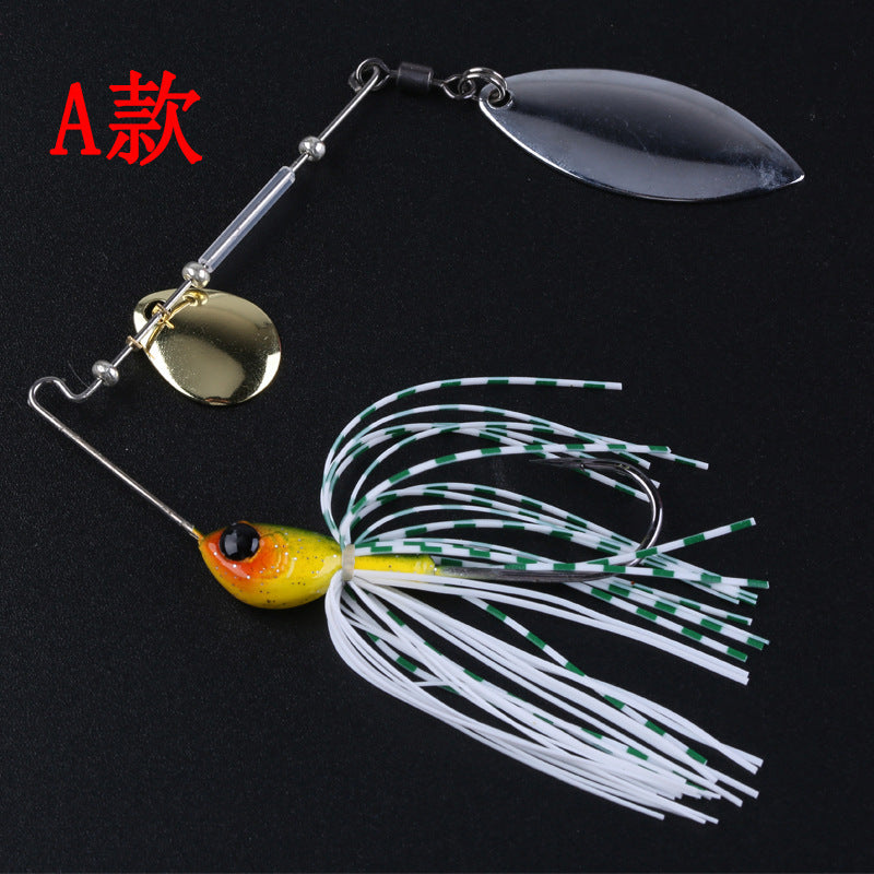 Spinner Bait Metal Double Blade Spinnerbaits Lures(13g)