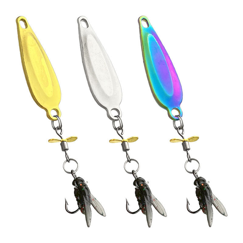 Fly bait, fly hook, rotating propeller, micro-object