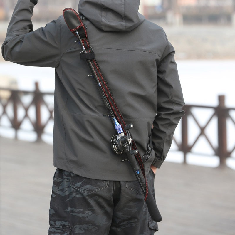 Fishing rod covers elastic rod strap