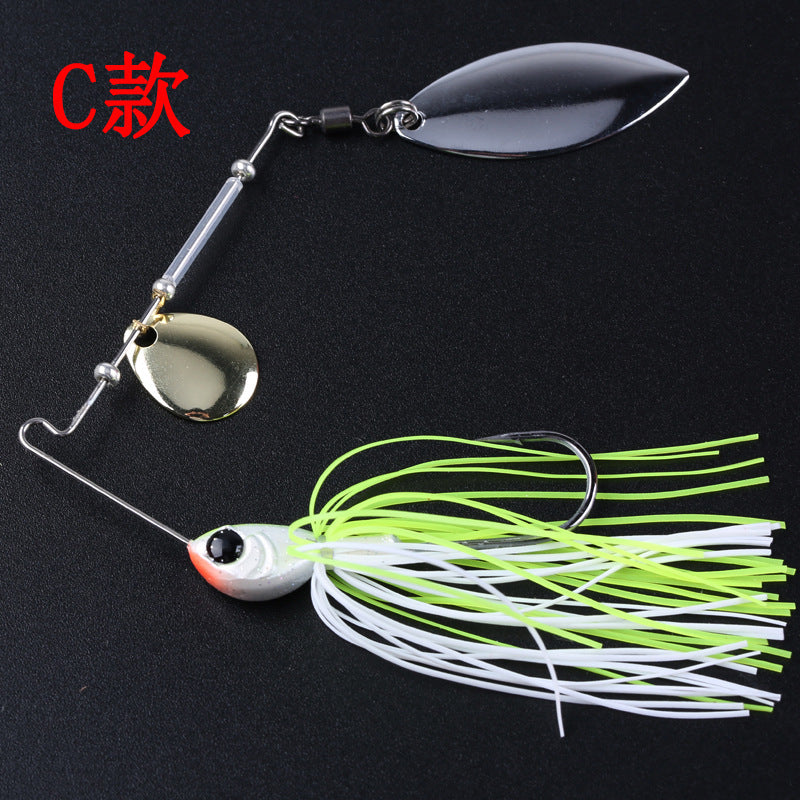 Spinner Bait Metal Double Blade Spinnerbaits Lures(13g)