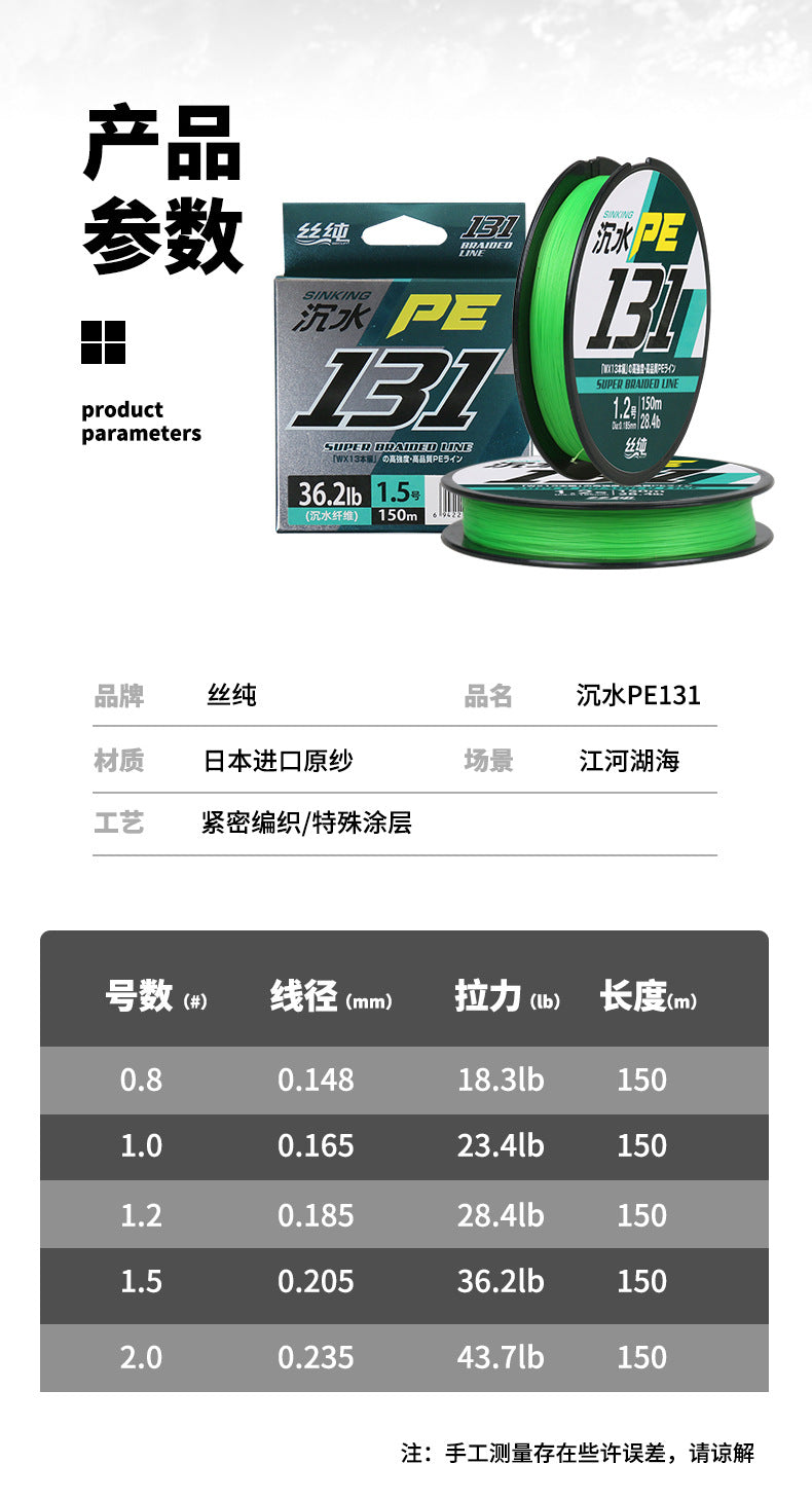 150m 131 12X pe line,Submersible PE line
