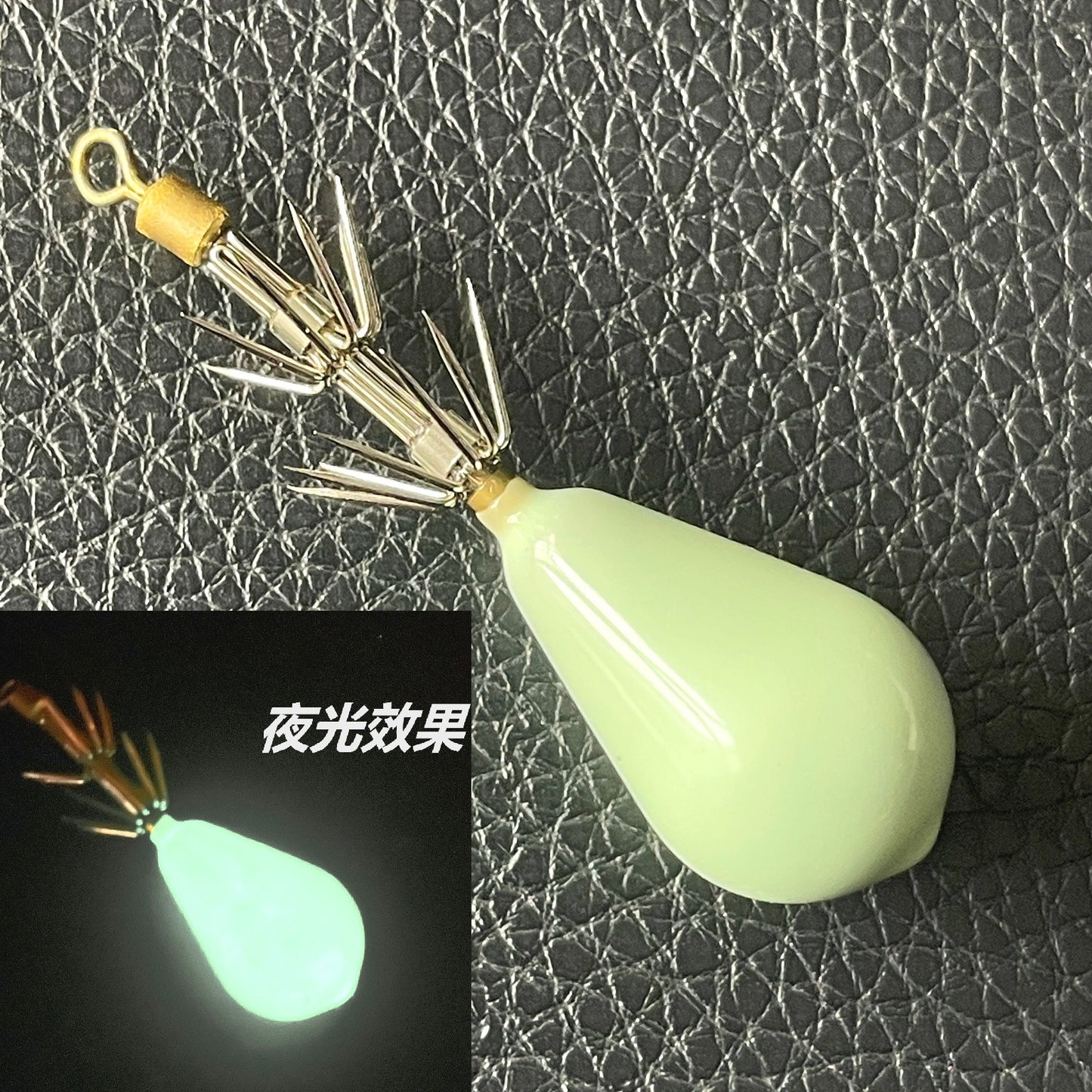 2pc Luminous Squid Hook Jigs Fishing Octopus Cuttlefish Hook Jigging Lure/32g
