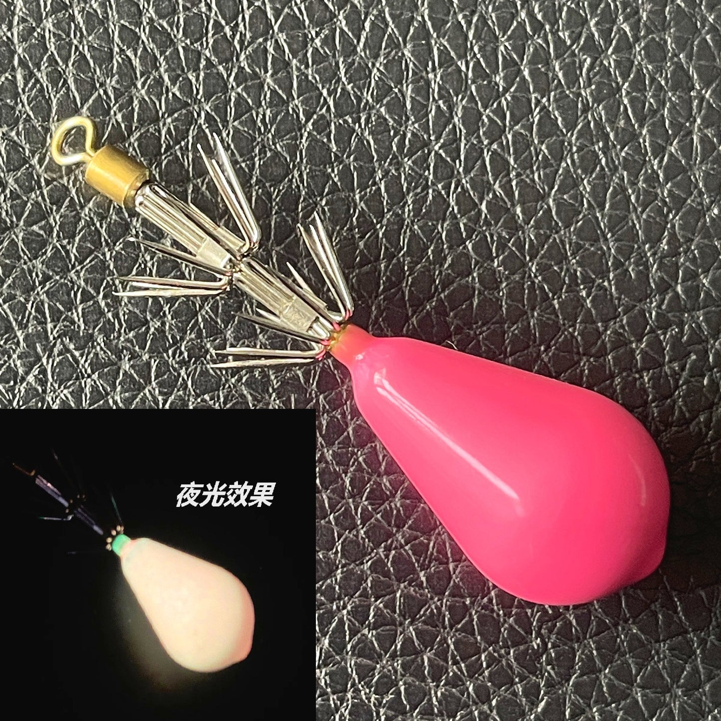 2pc Luminous Squid Hook Jigs Fishing Octopus Cuttlefish Hook Jigging Lure/32g