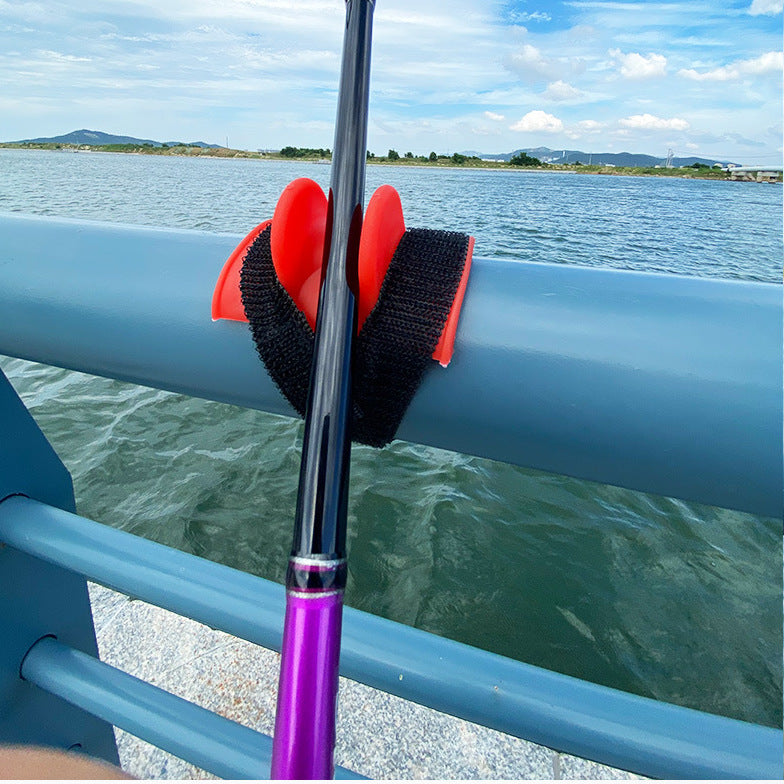 Railing boat rod holder
