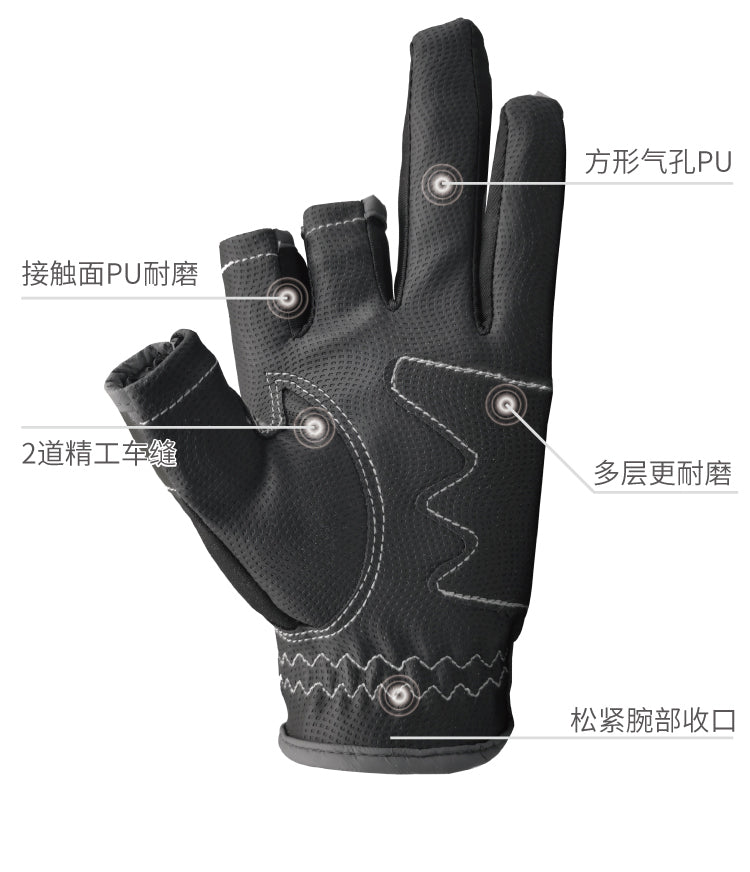 LUREHOLIC-3CUT fishing gloves