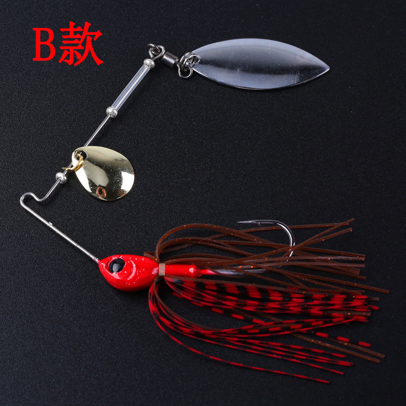 Spinner Bait Metal Double Blade Spinnerbaits Lures(13g)