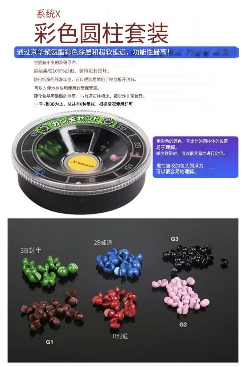 Korean ISO fishing color sinker