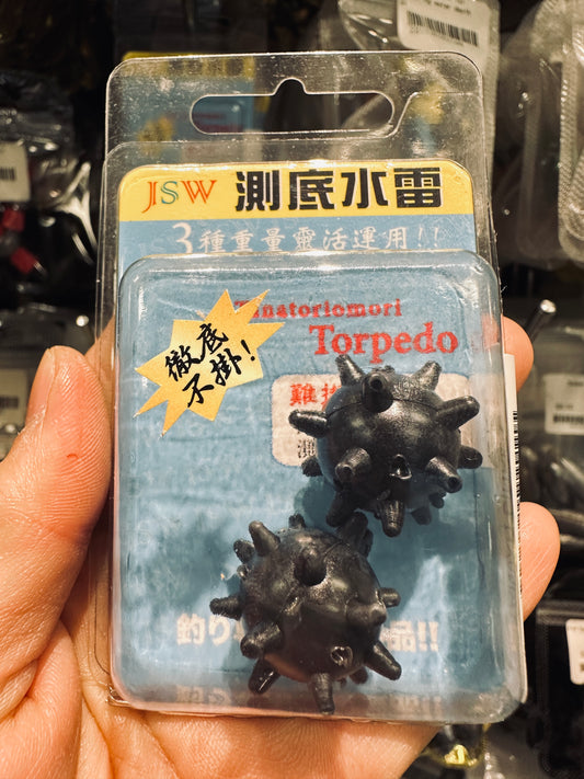 Anti-hanging lead drop, water depth measurement