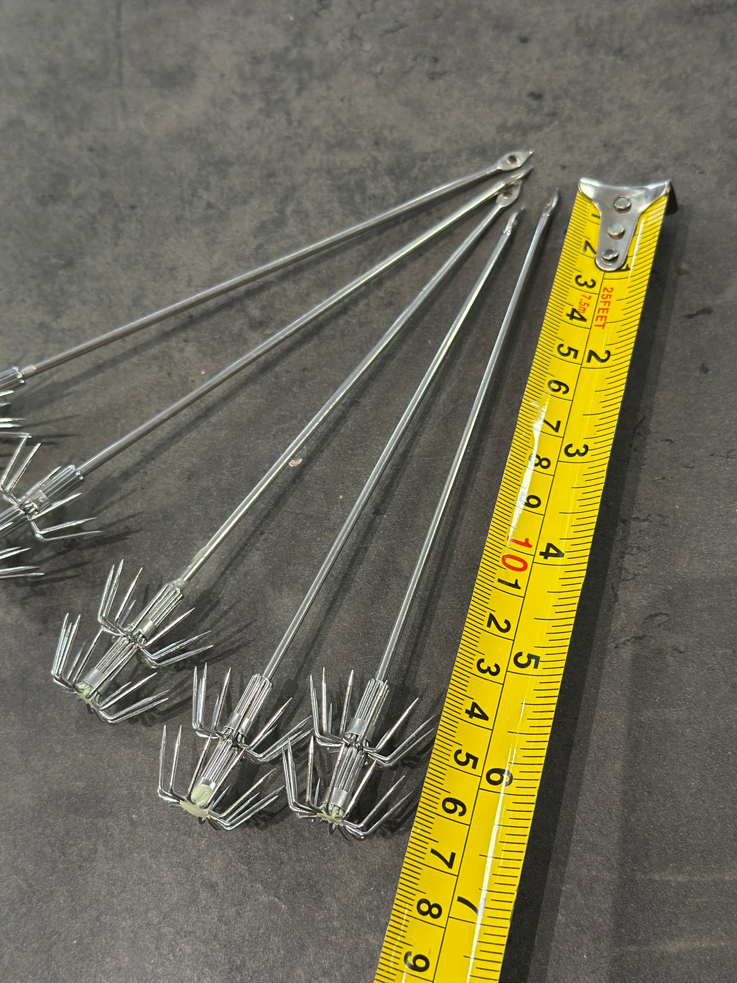 Metal Squid Spike Jigs Stainless Steel Hook /5p