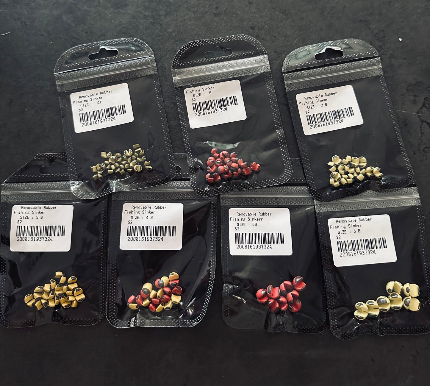 Removable Rubber Fishing Sinker