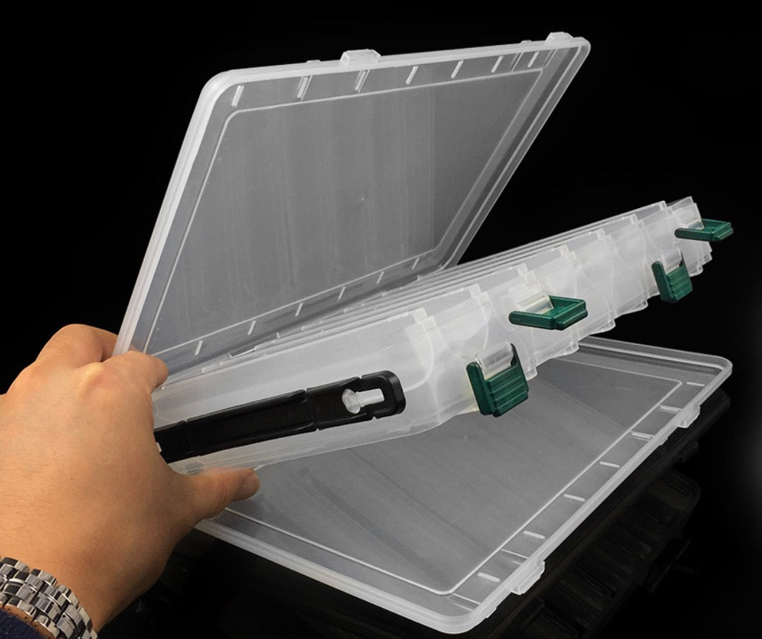 14 compartments double sided tackle box