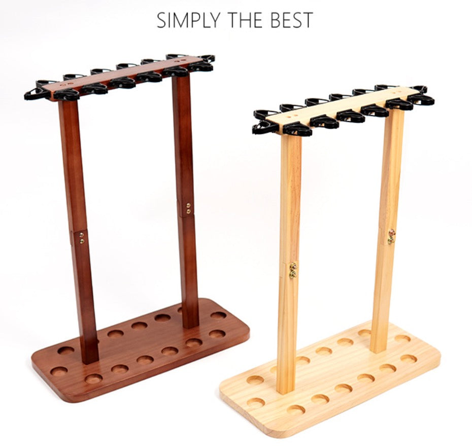 14-position floor-standing fishing rod rack