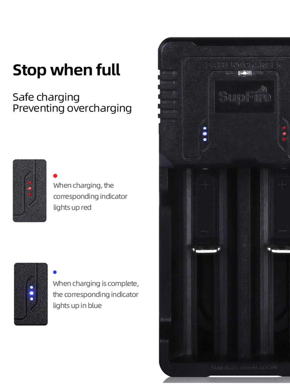 SUPERFIRE AC26 USB charger