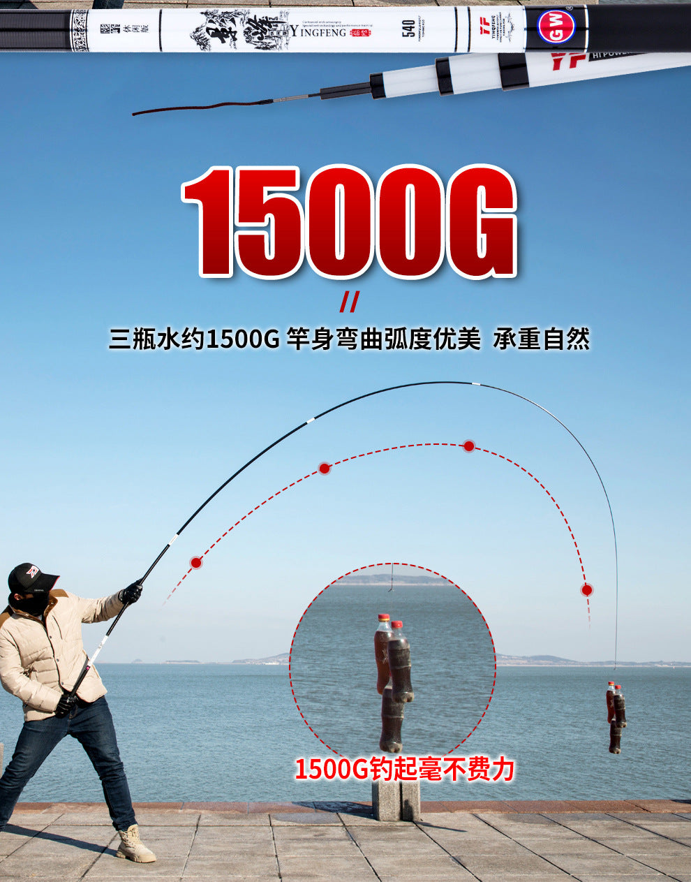 GW-影峰休闲版 Carbon Fiber Telescopic Fishing Pole