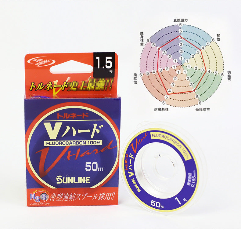 Sunline V-Hard Fluorocarbon Leader 50m