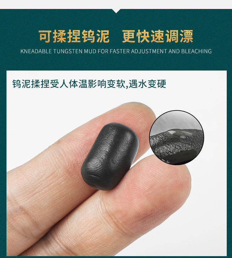 Tungsten mud, lead sinker, plasticity, no pollution