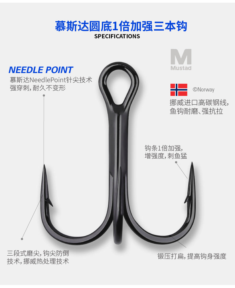 Mustad-Triangle hook for fishing