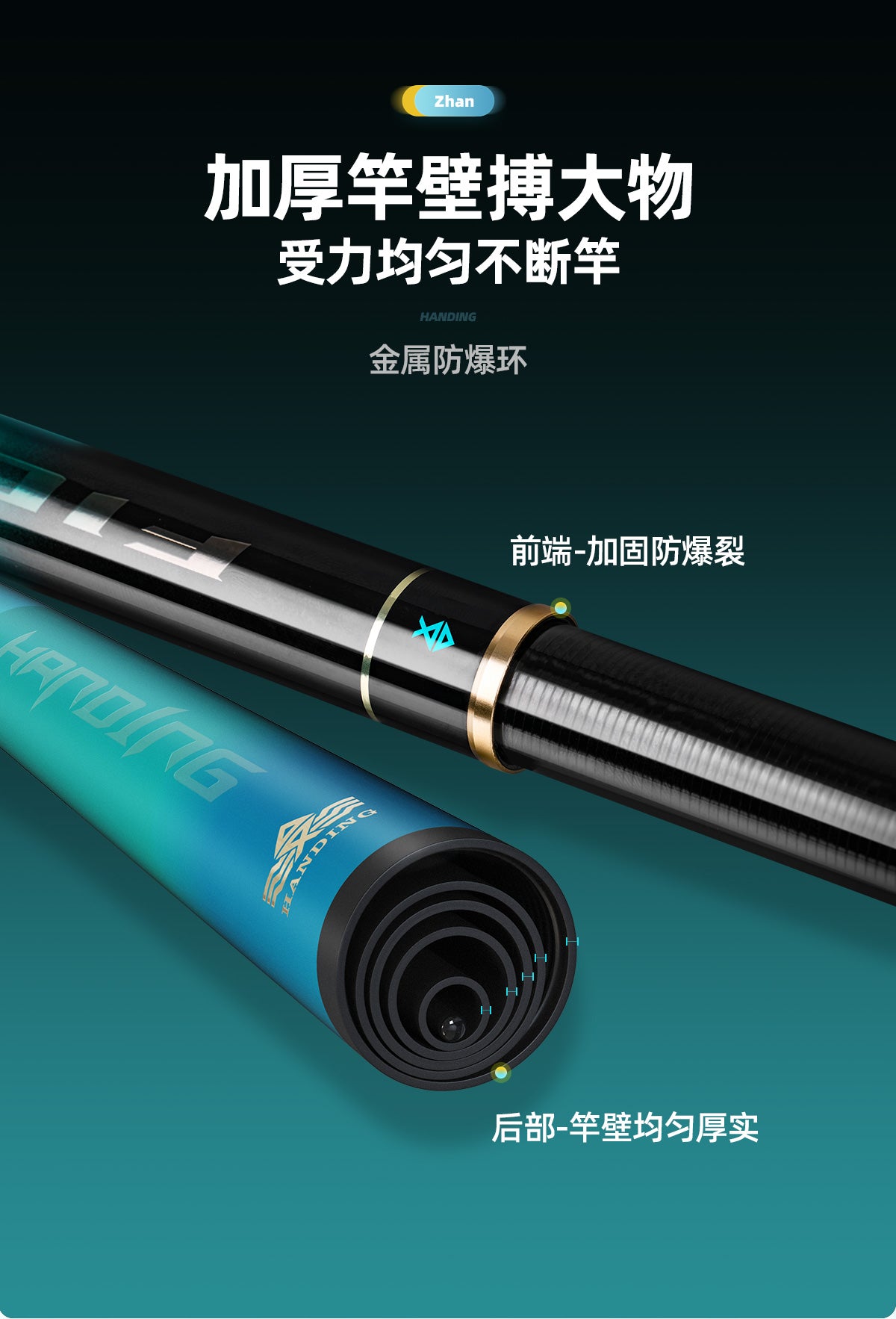 HANDING- Carbon Fiber Telescopic Fishing Pole