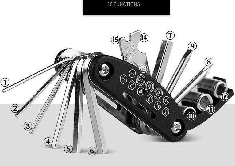 Special：16 in one bicycle portable tool