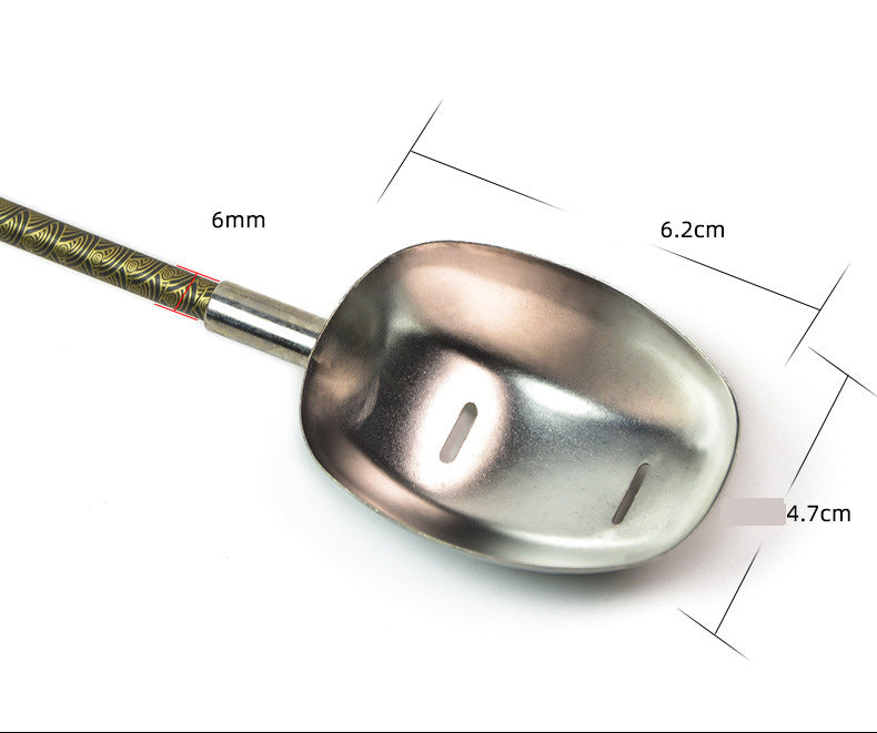 Stainless steel fishing burley spoon