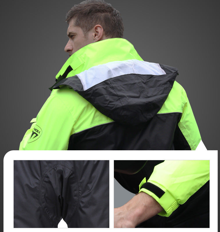 AdultWaterproof Men's Raincoat Split Pants Suit Jacket