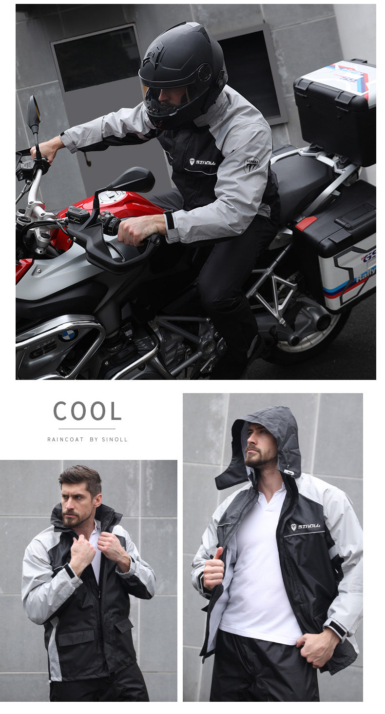 AdultWaterproof Men's Raincoat Split Pants Suit Jacket