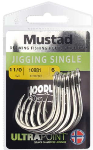 Mustad-JIG GING SINGLE