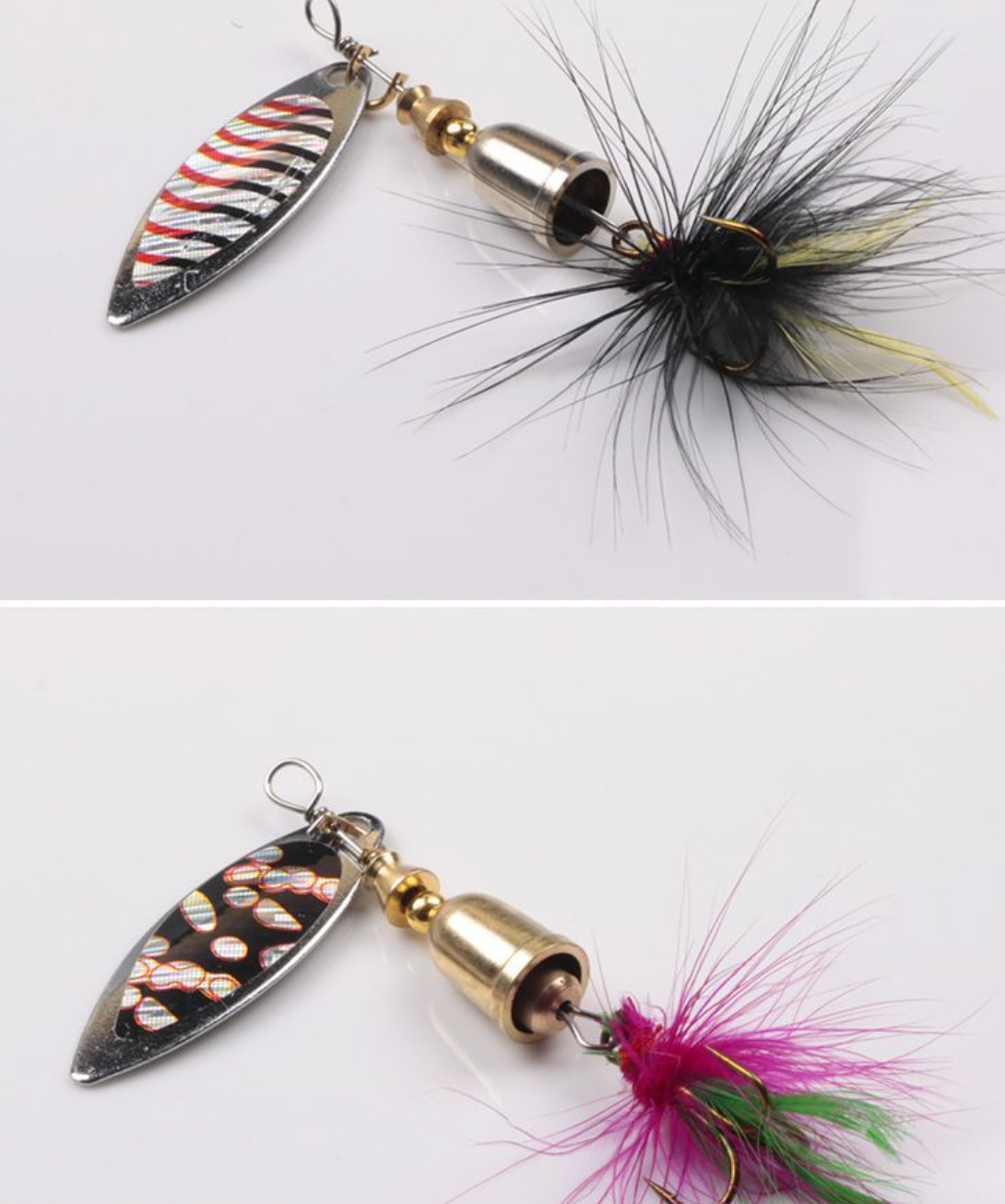 Rotating Sequin Set Lure 7.7g with Feather