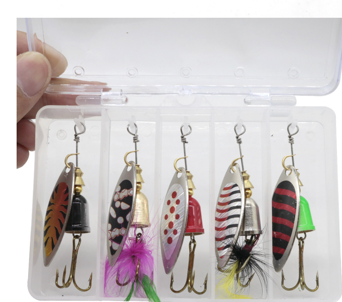 Rotating Sequin Set Lure 7.7g with Feather