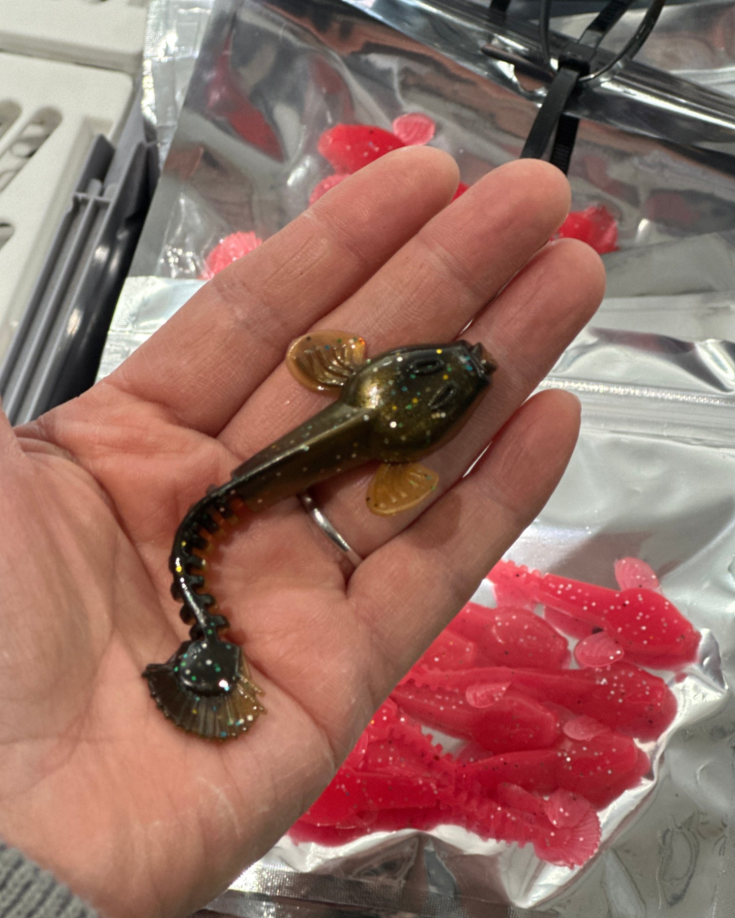 Simulated flathead fish, soft bait
