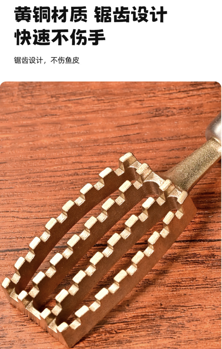 Fish scale scraper