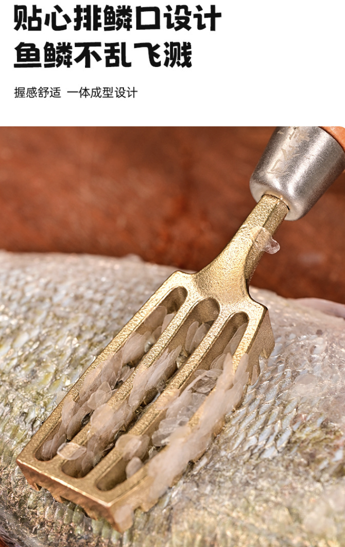 Fish scale scraper