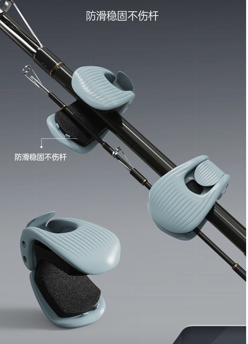 Multi-functional Rod Tie Holder Pole Keeper Rod Tie Tackle Clips Holder Fixed