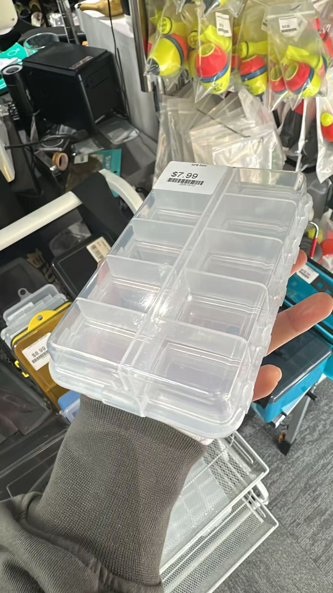 Premium 20 Compartments Tackle Boxes, Tackle Utility Boxes, Plastic Box