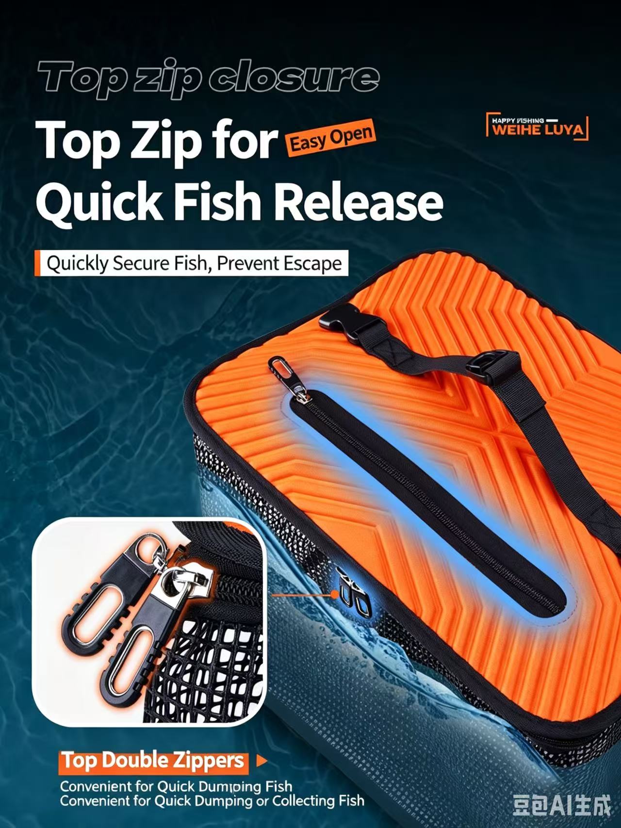 Floating folding fish net，floating design