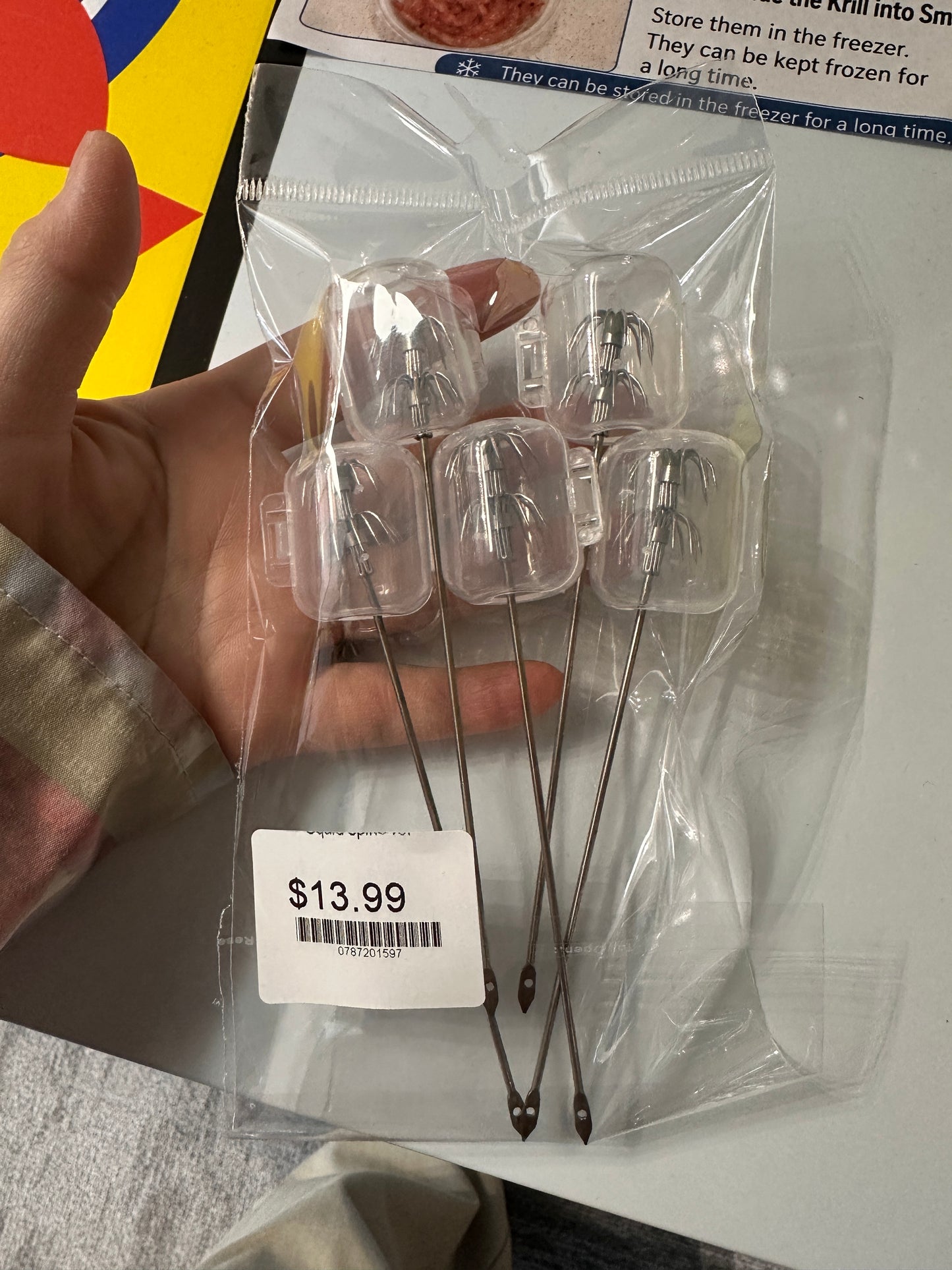 Metal Squid Spike Jigs Stainless Steel Hook /5p