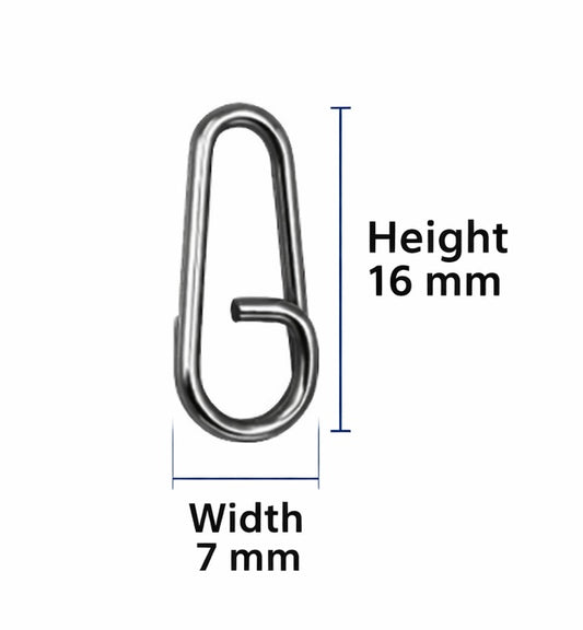 Quick Snap Fast Clip Stainless Steel Clips Fishing Connector/10p