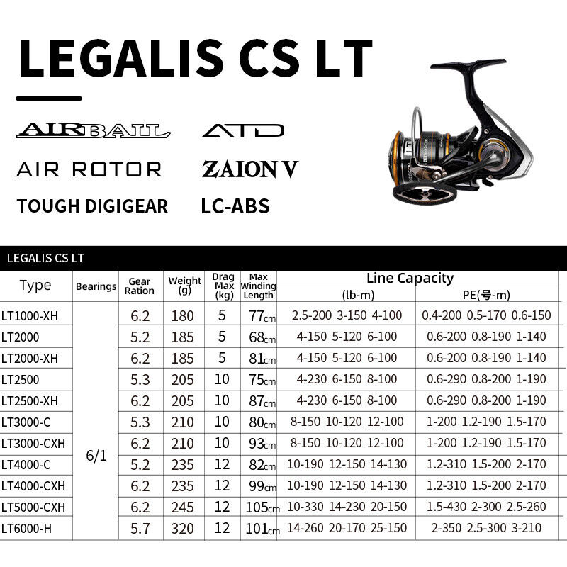 DAIWA-21 LEGALIS CS LT