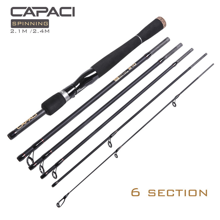 LEO-Six-section travel carbon fishing rod-S