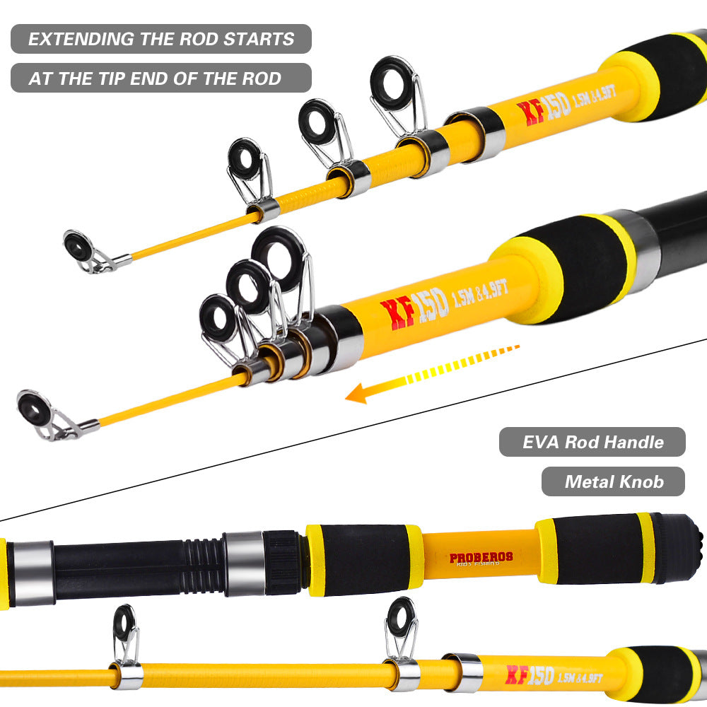 1.5m Telescopic Fishing Rod Set