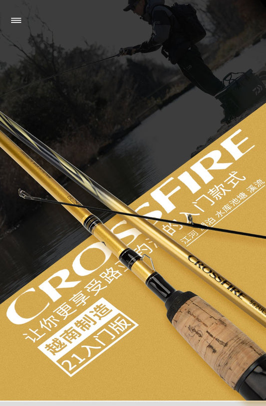 Fishing Rod DAIWA CROSSFIRE Two Sections Spinning Rod Casting