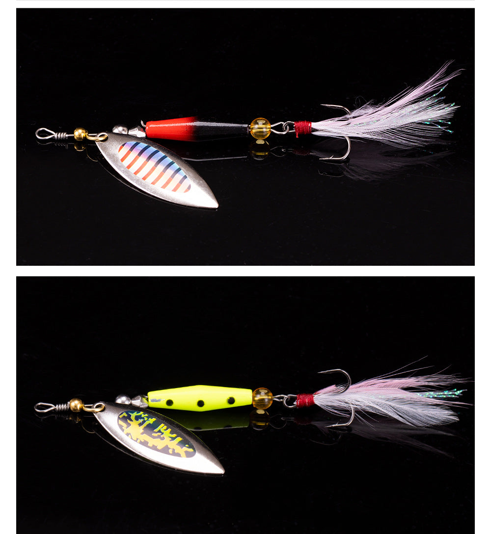 Spinning sequin combination lure bait