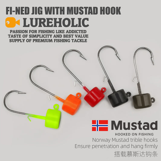 LUREHOLIC-FI-NED JIG WITH MUSTAD HOOK