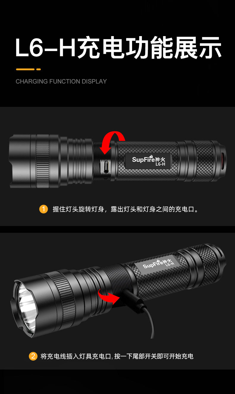 SupFire-L6-G Flashlight 36W