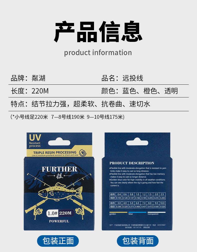 Nylon-FISHING MAINLINE 220m