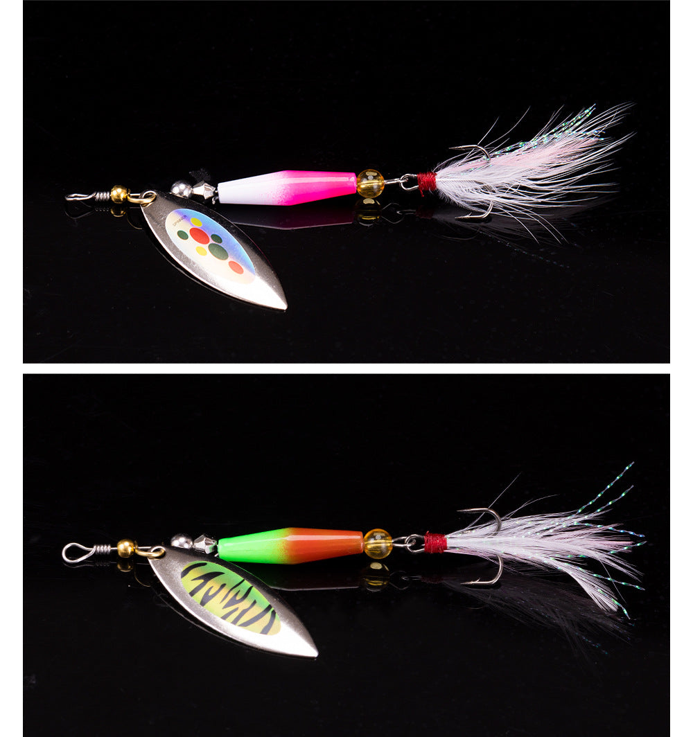 Spinning sequin combination lure bait